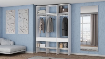 Стеллаж для одежды Мирта 51 BMS без задней стенки