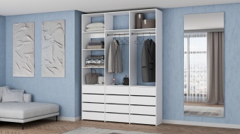 Стеллаж для одежды Мирта 48 BMS без задней стенки