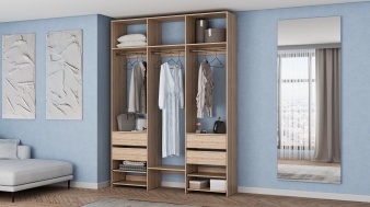 Стеллаж для одежды Мирта 92 BMS в рассрочку