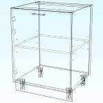 Схема сборки Шкаф нижний 1 дверь Парма BMS