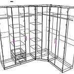 Схема сборки Шкаф угловой Глянец 6 BMS