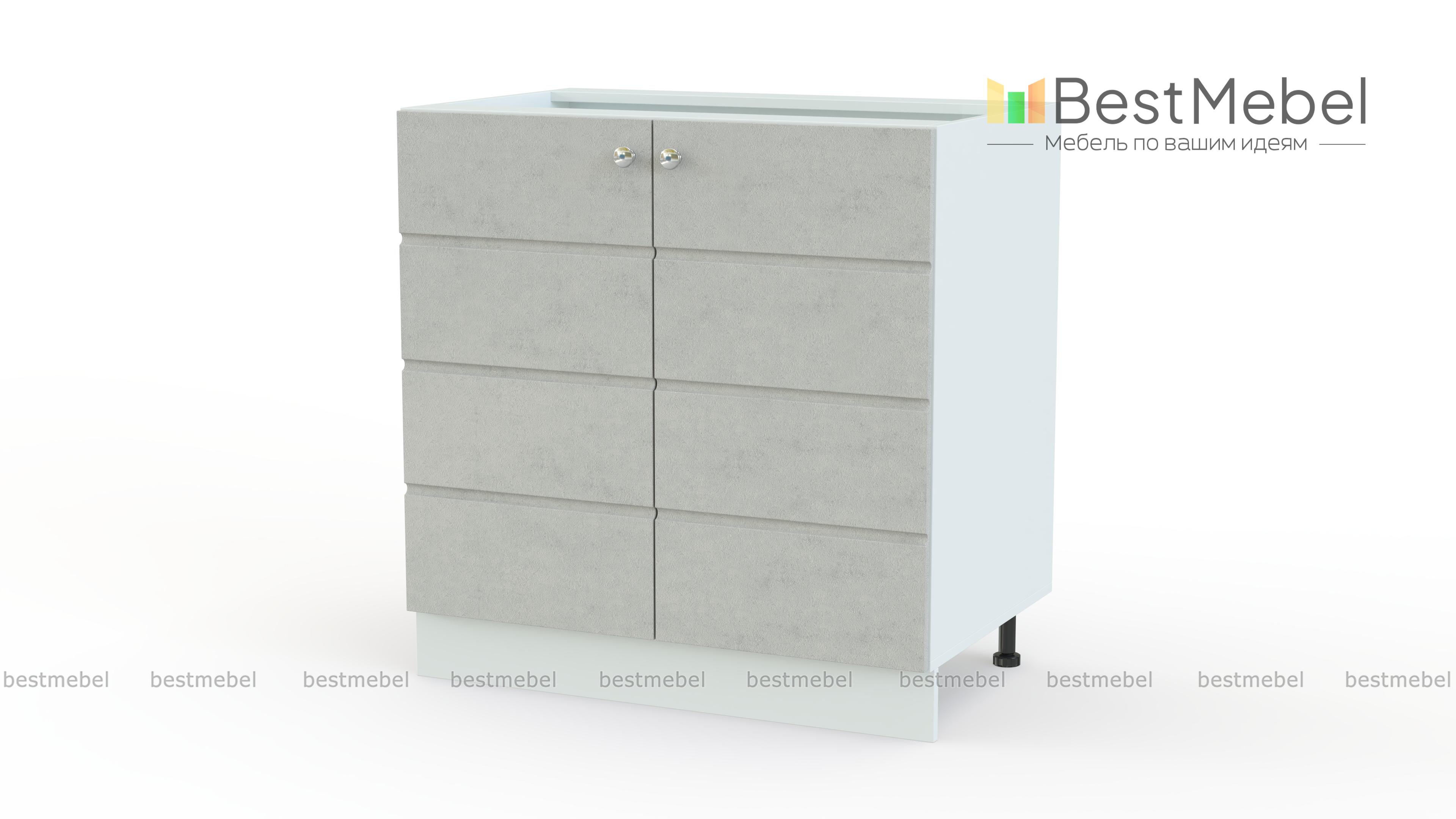 Тумба напольная Квадро 2ДВ BMS - Фото