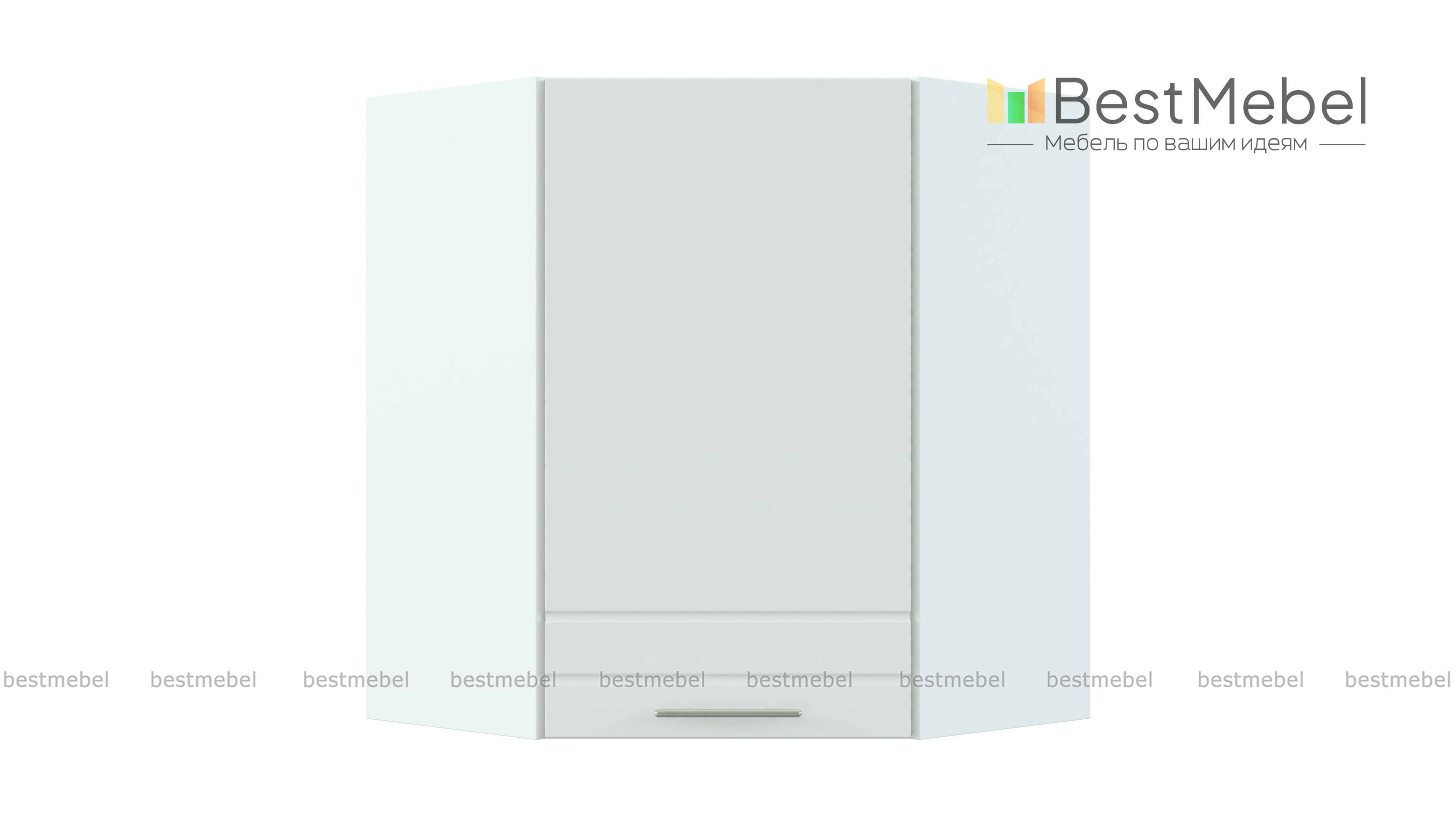 Олимпия шкаф навесной угловой BMS - Фото