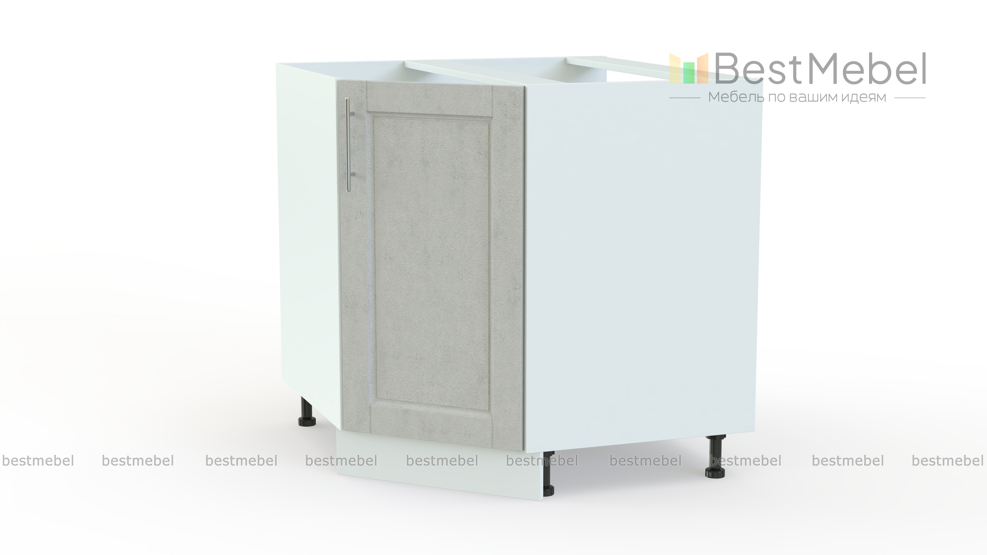 Шкаф нижний угловой (трапеция) Сканди BMS