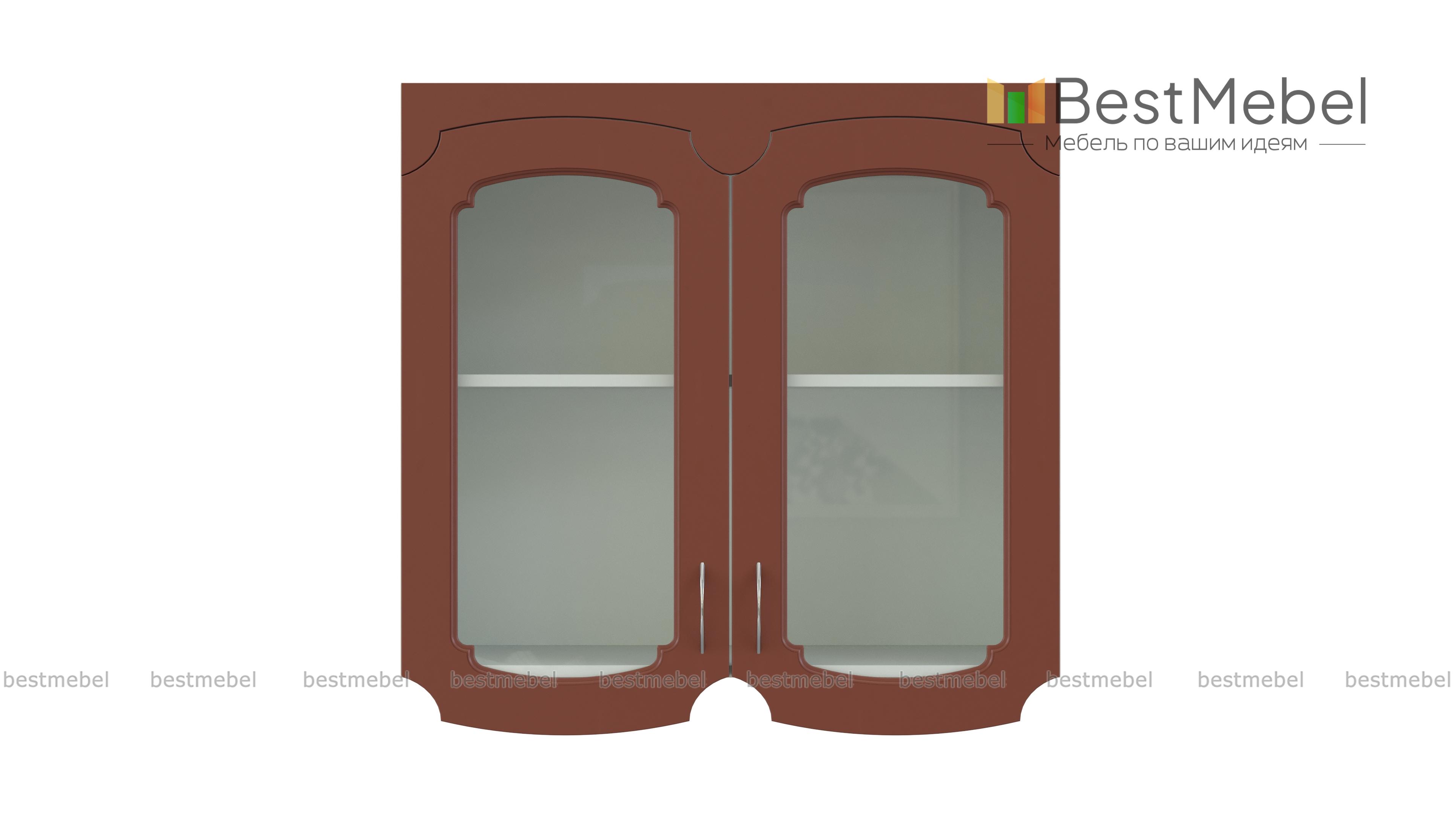 Эмилия шкаф-витрина с полками BMS - Фото