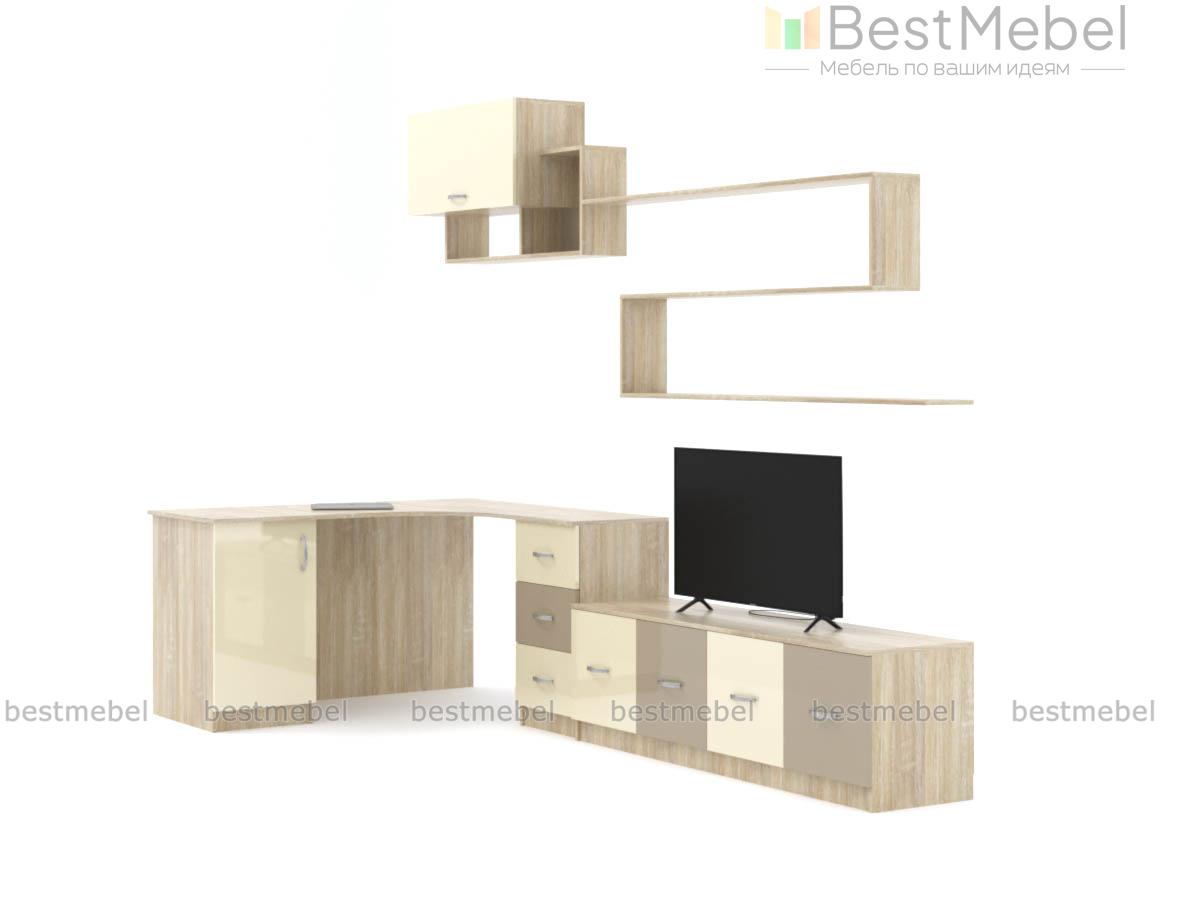 Стенка с рабочим местом Лана BMS - Фото