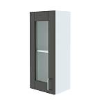 Шкаф верхний торцевой остекленный Лофт BMS - Фото 2