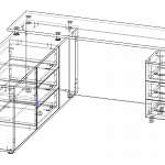 Схема сборки Стол руководителя Эдди 2 BMS