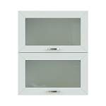 Шкаф антресольный 2 двери со стеклом Агава BMS - Фото 2