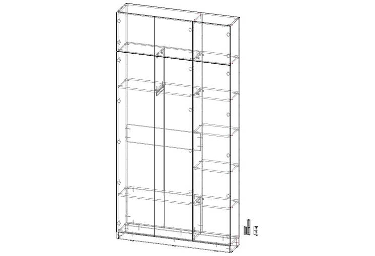 Шкаф распашной Интарс 3А