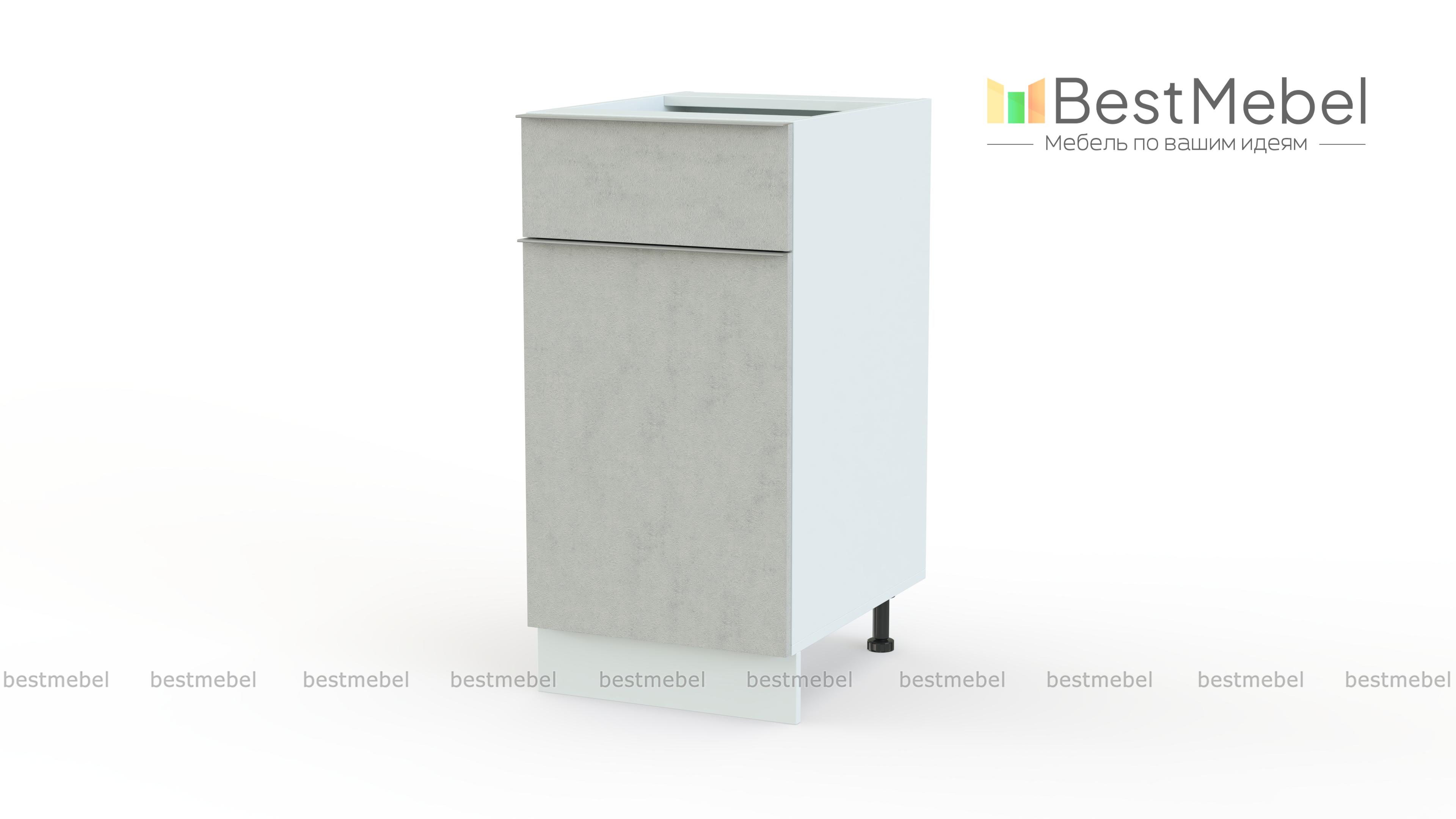 Шкаф нижний с 1-ой дверцей и ящиком Фьюжн BMS - Фото