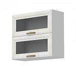 Шкаф антресольный 2 двери со стеклом Агава BMS - Фото 10