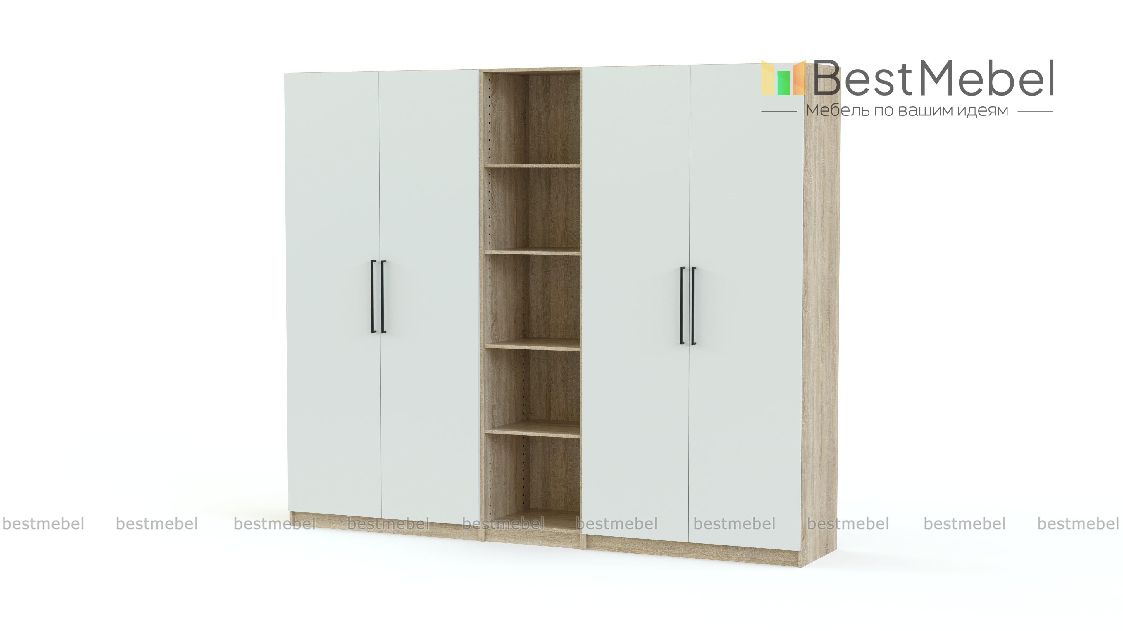 Шкаф распашной Остин Лайт 14 BMS - Фото