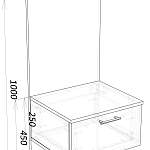 Схема сборки Прикроватная тумба Луна 4Д BMS