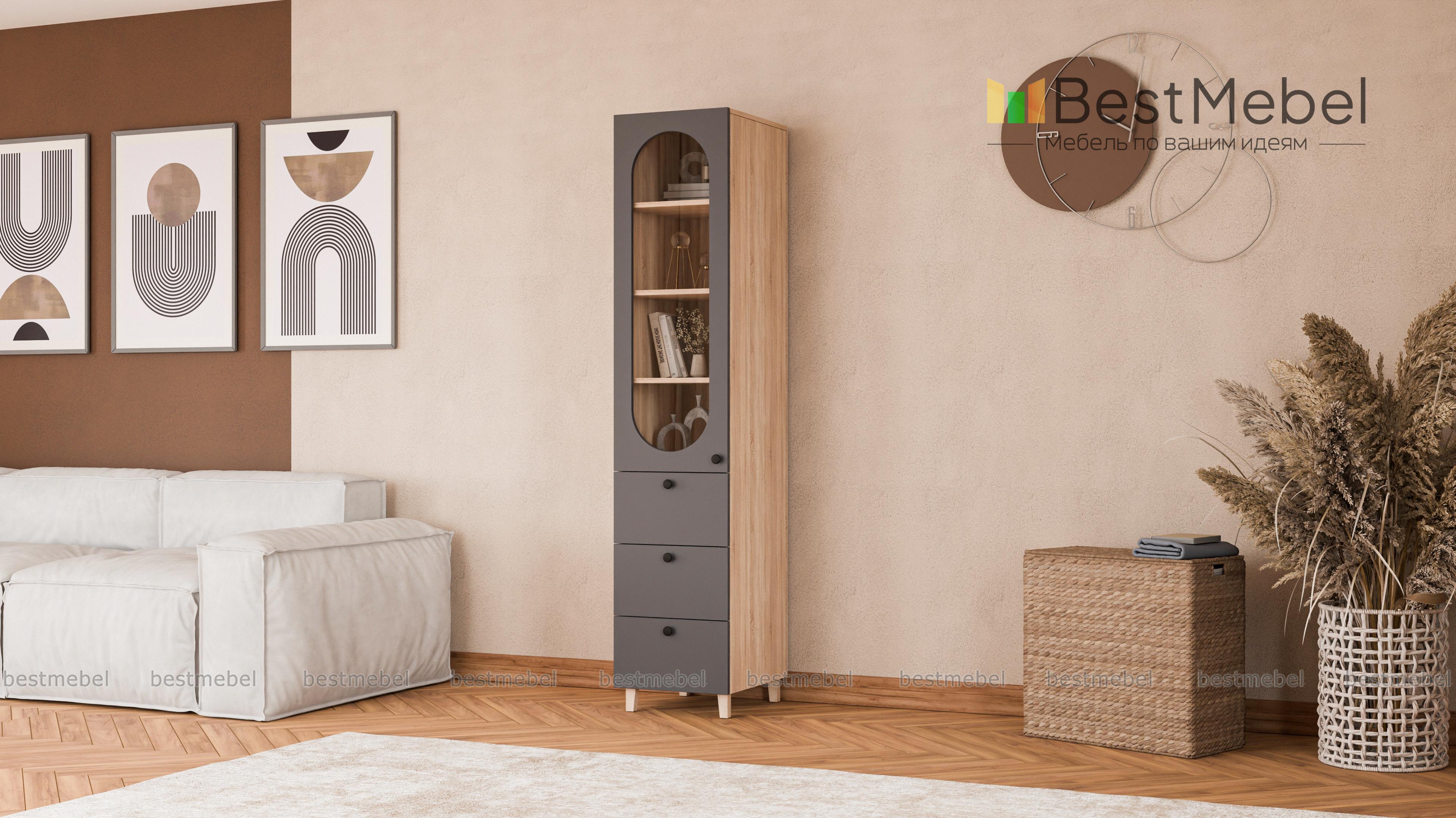 Шкаф-пенал Рене 1 BMS - Фото