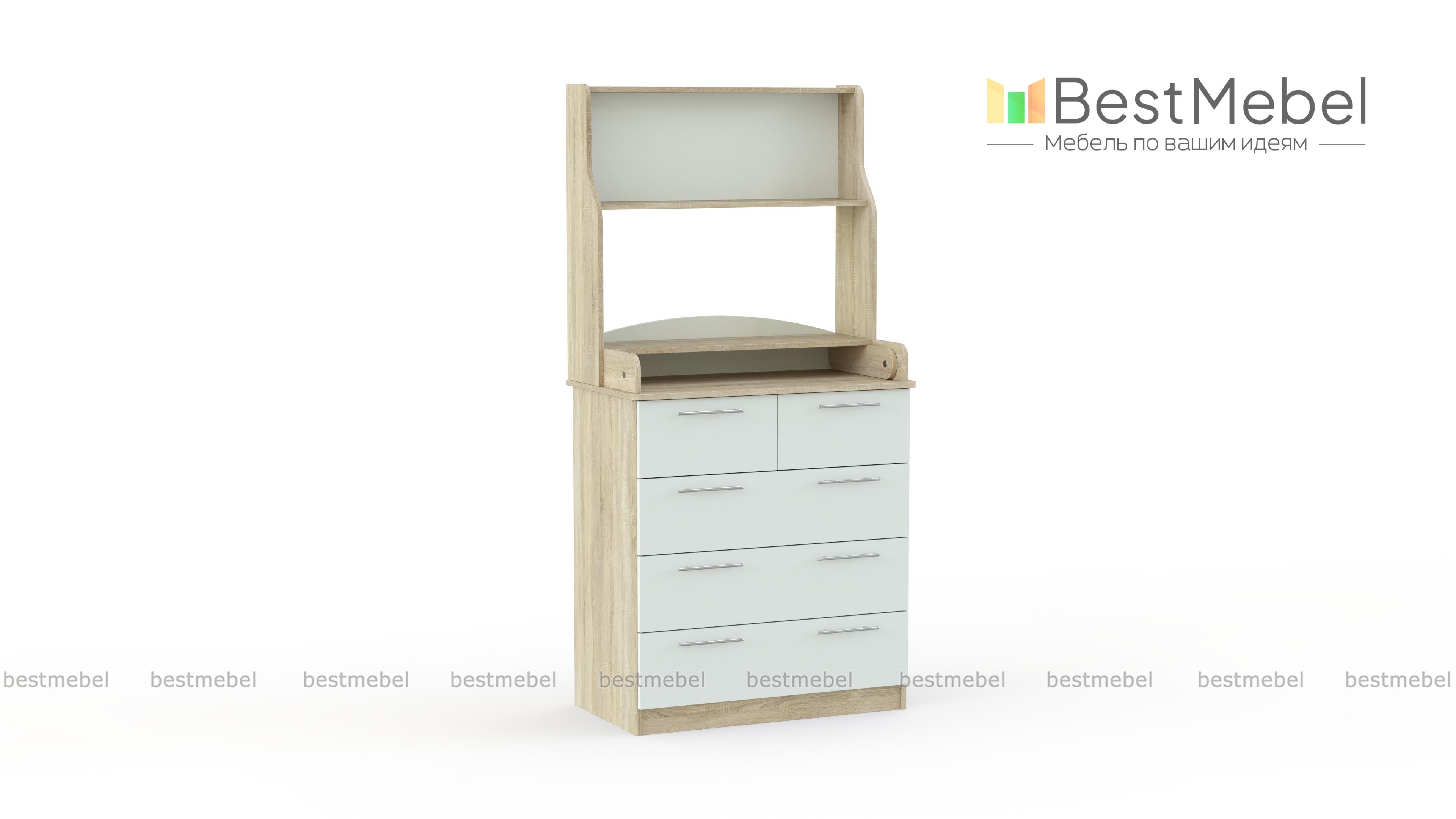 Комод пеленальный Магнолия 1 BMS - Фото