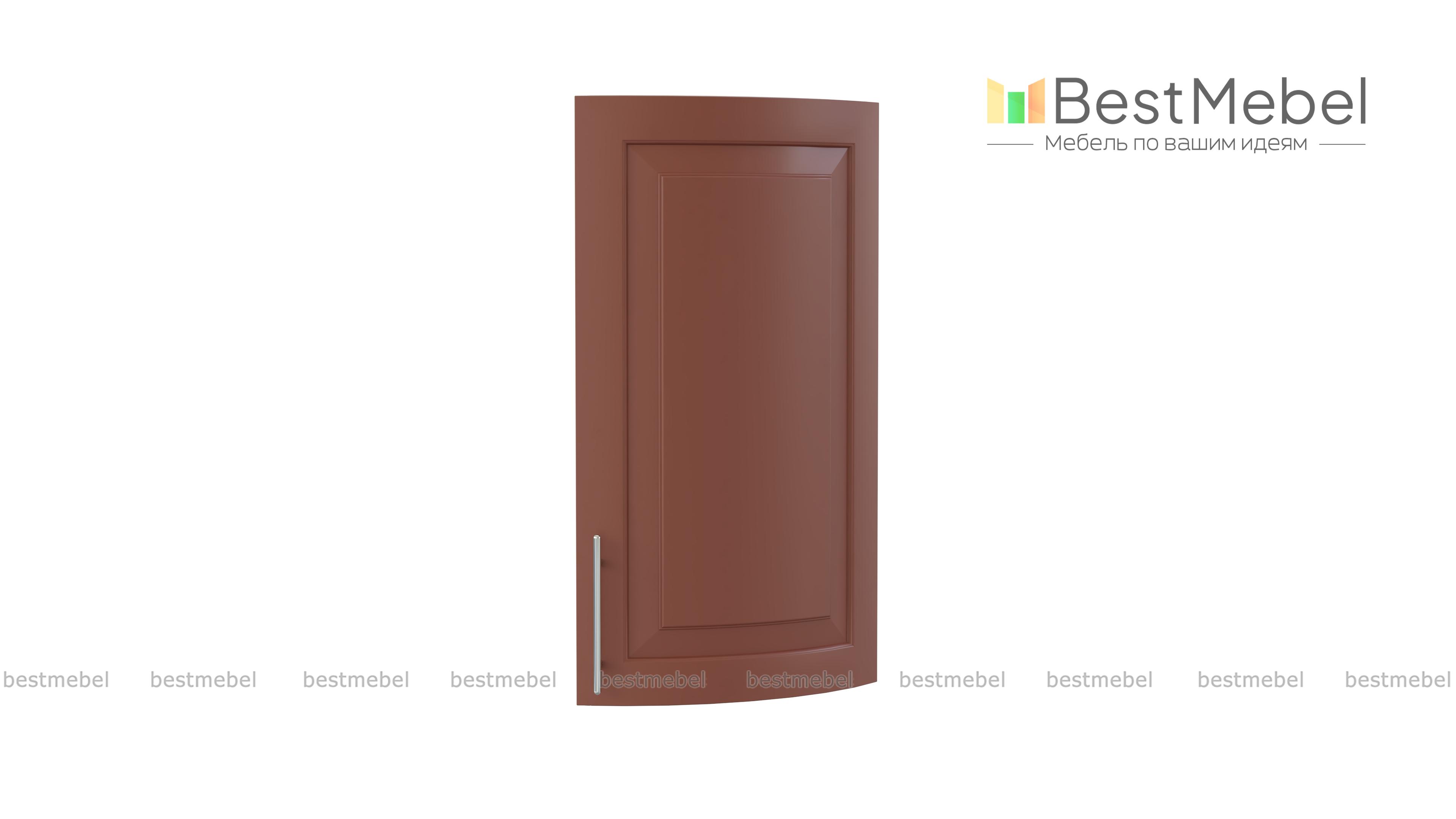 Шкаф верхний радиусный торцевой Ирен BMS - Фото