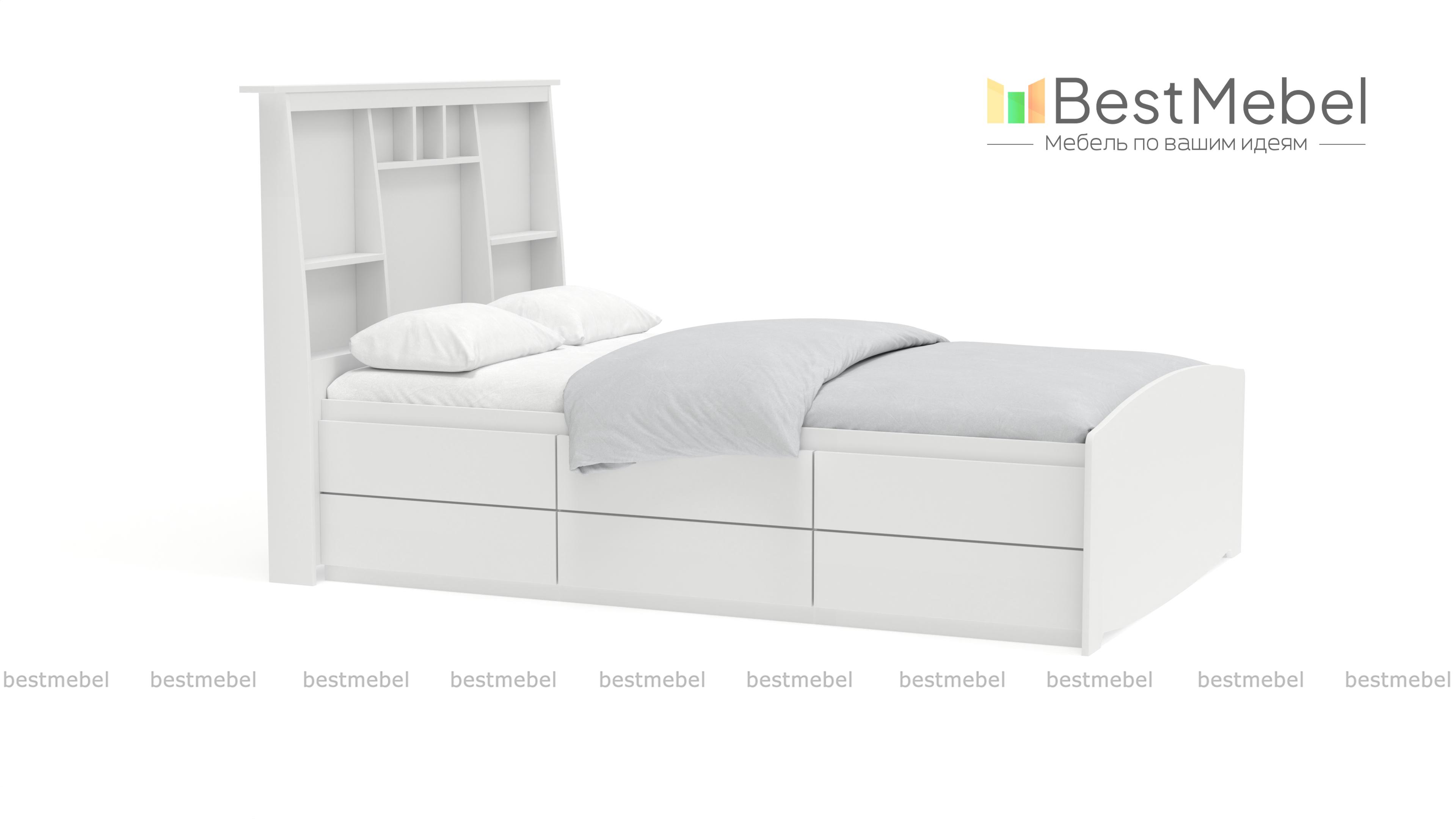 Кровать с ящиком Фанни 9 BMS - Фото