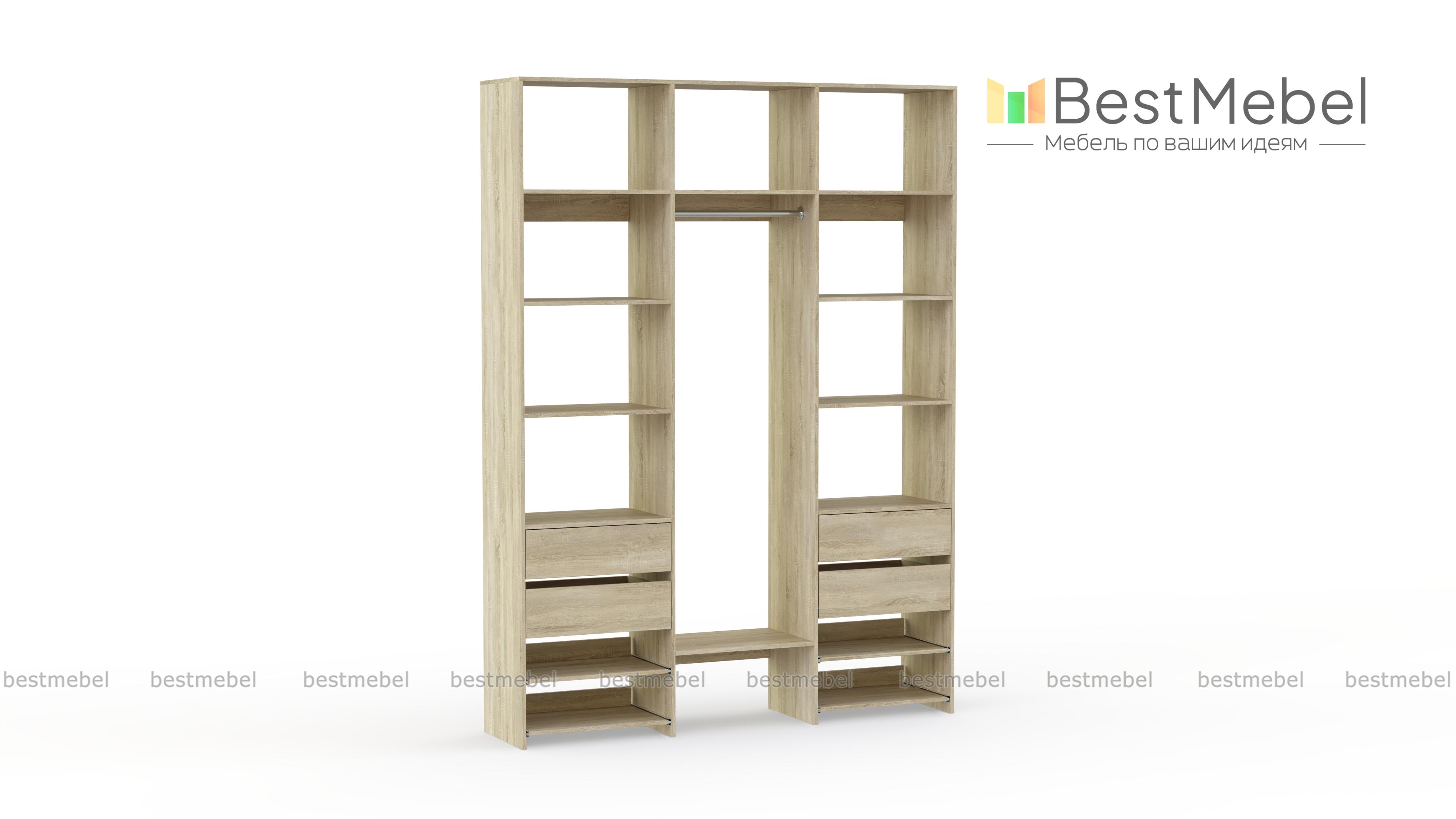 Стеллаж для одежды Мирта 94 BMS - Фото