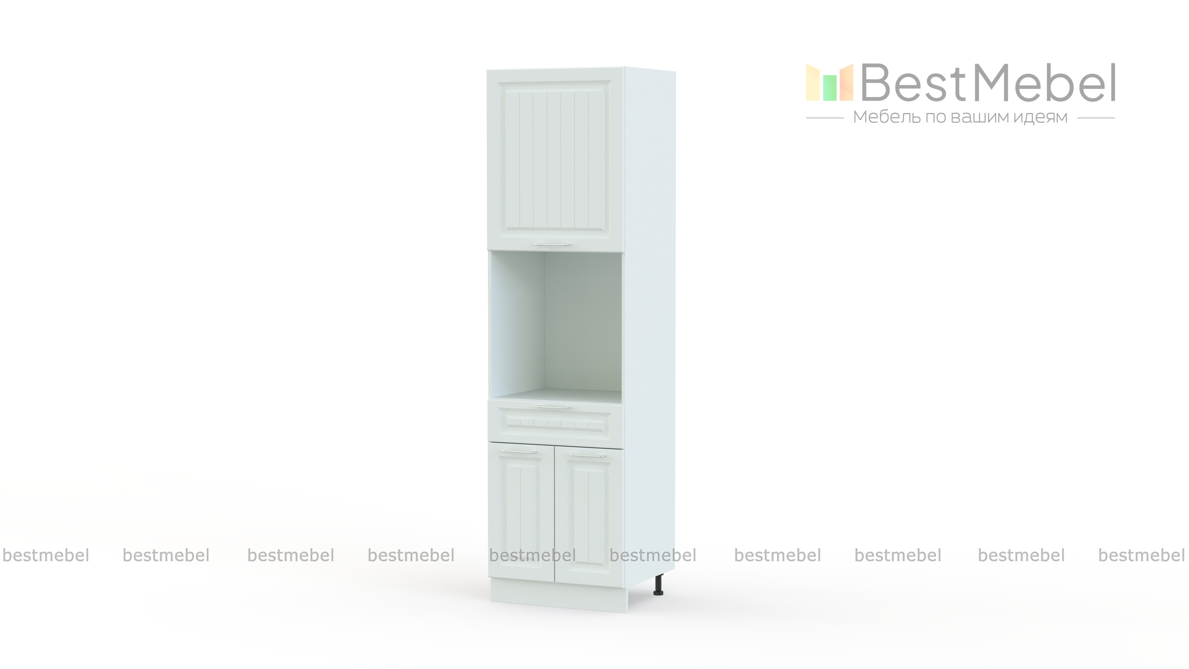 Шкаф пенал с дверцами и 1-м ящиком Европа 10.10 BMS