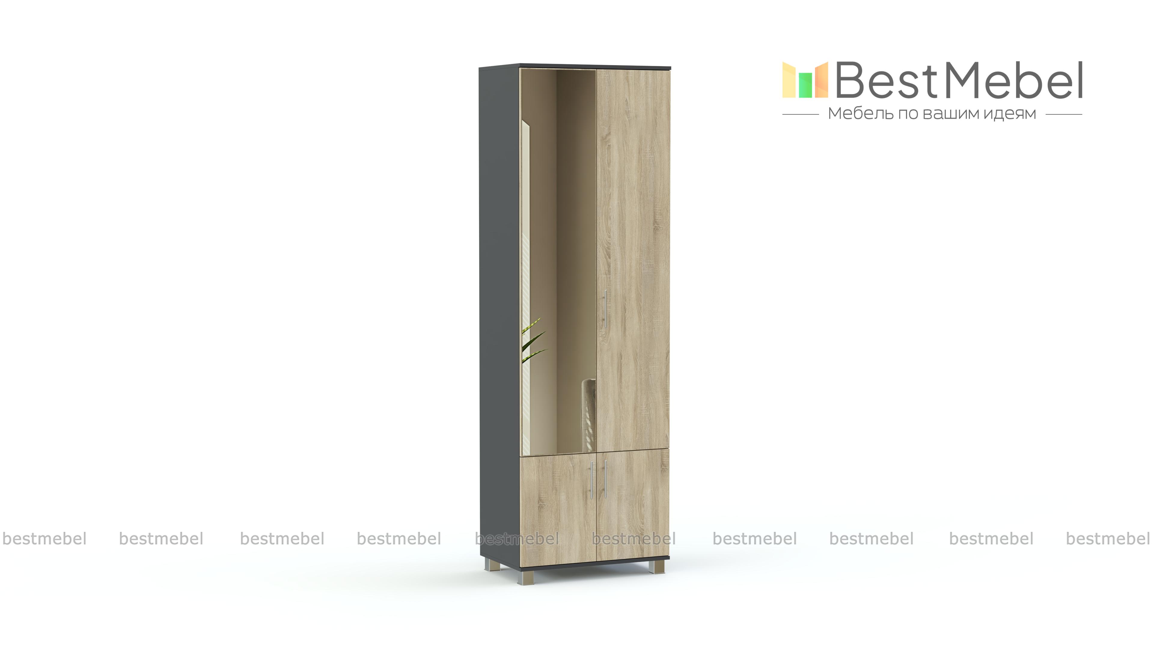 Шкаф Карина 2-х створчатый с зеркалом К22 BMS - Фото