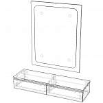 Схема сборки Туалетный стол Париж 14 BMS