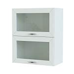 Шкаф антресольный 2 двери со стеклом Агава BMS - Фото 1