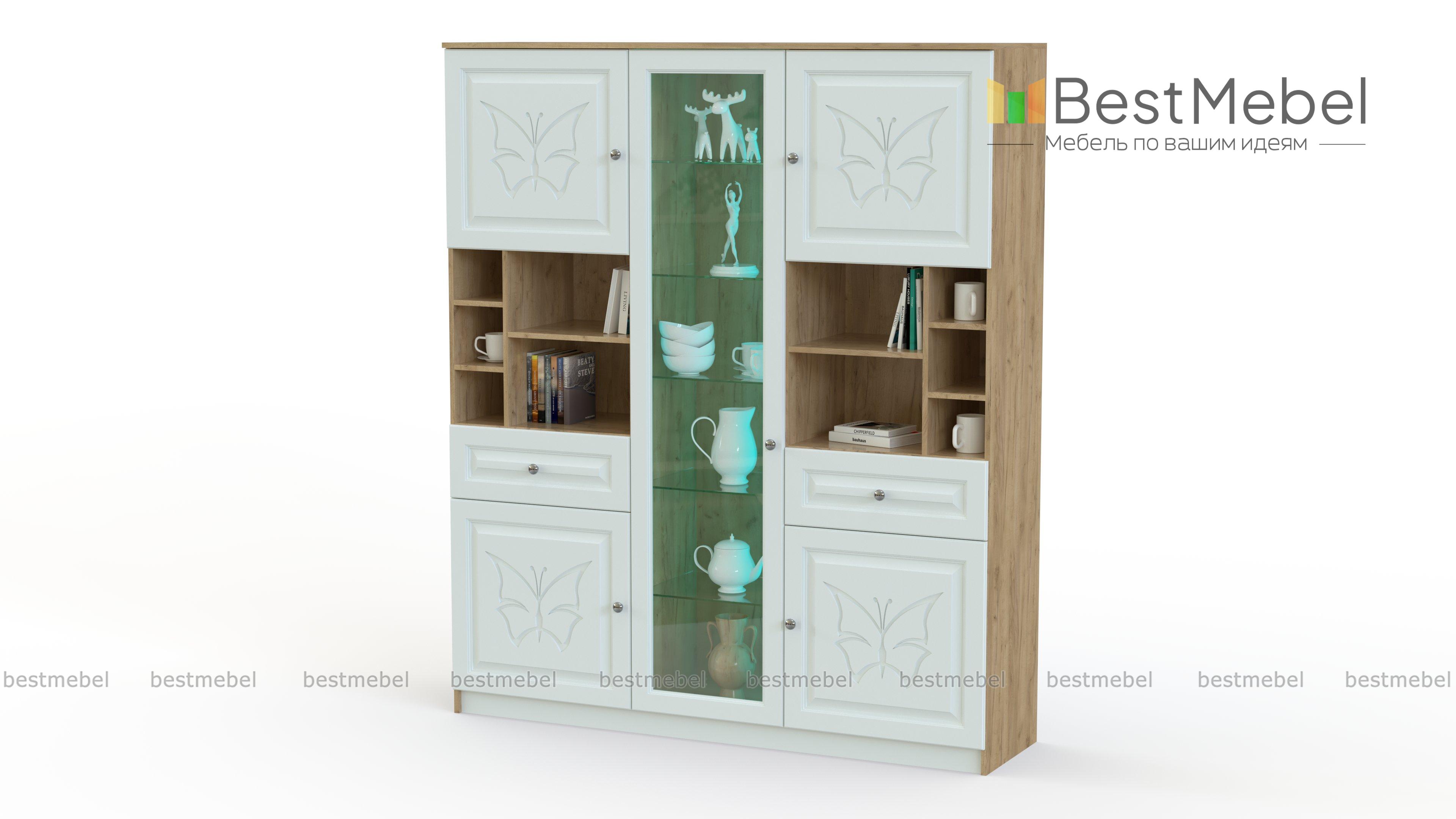 Тумба с витриной Фимо 3 BMS - Фото