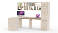 ЭСКИЗ Угловой письменный стол для двоих Калифорния 15 BMS (2200х2100х600)