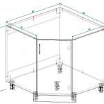 Схема сборки Шкаф нижний Гарда угловой 850 BMS