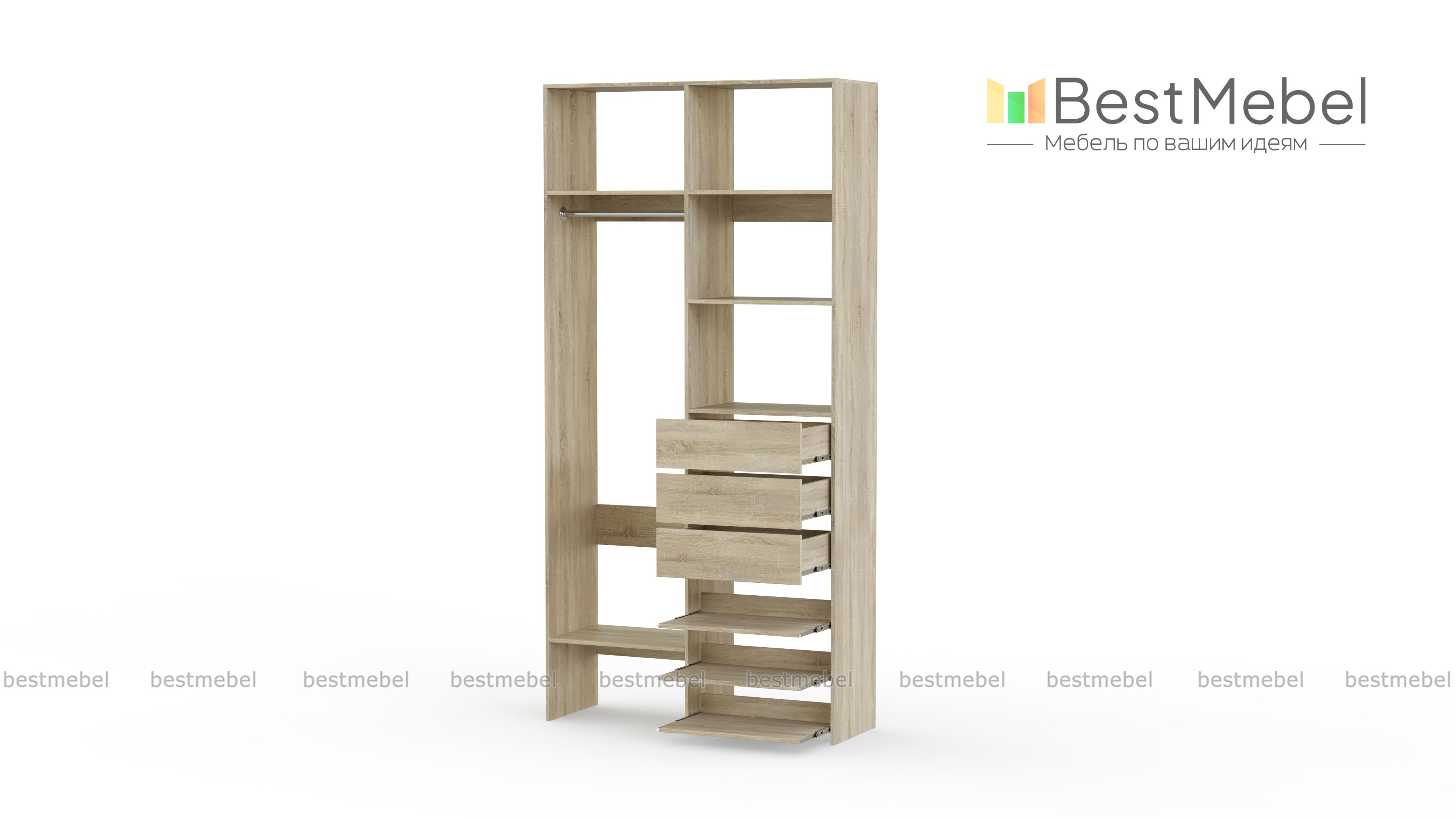 Стеллаж для одежды Мирта 84 BMS - Фото