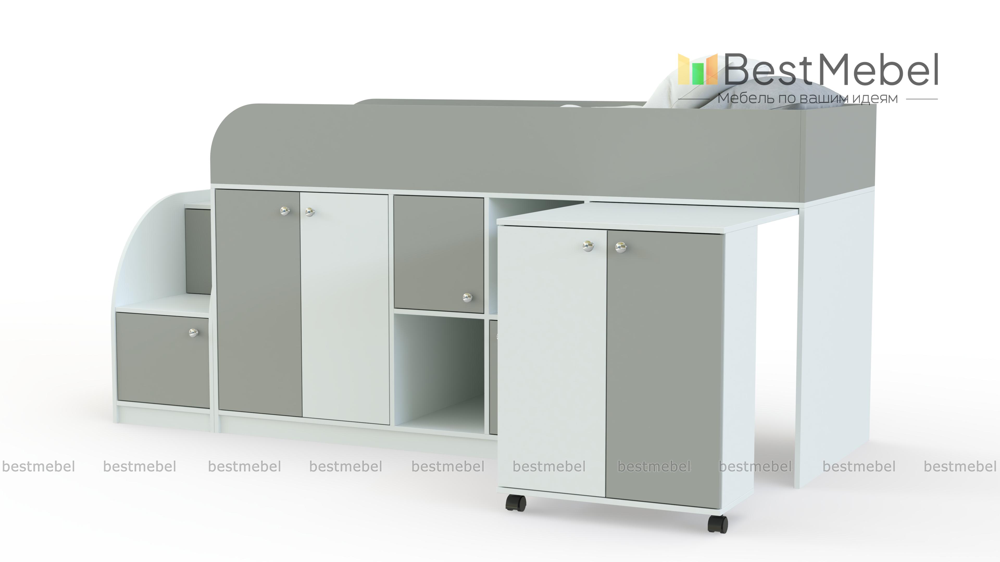 Кровать-чердак Астра мини BMS - Фото