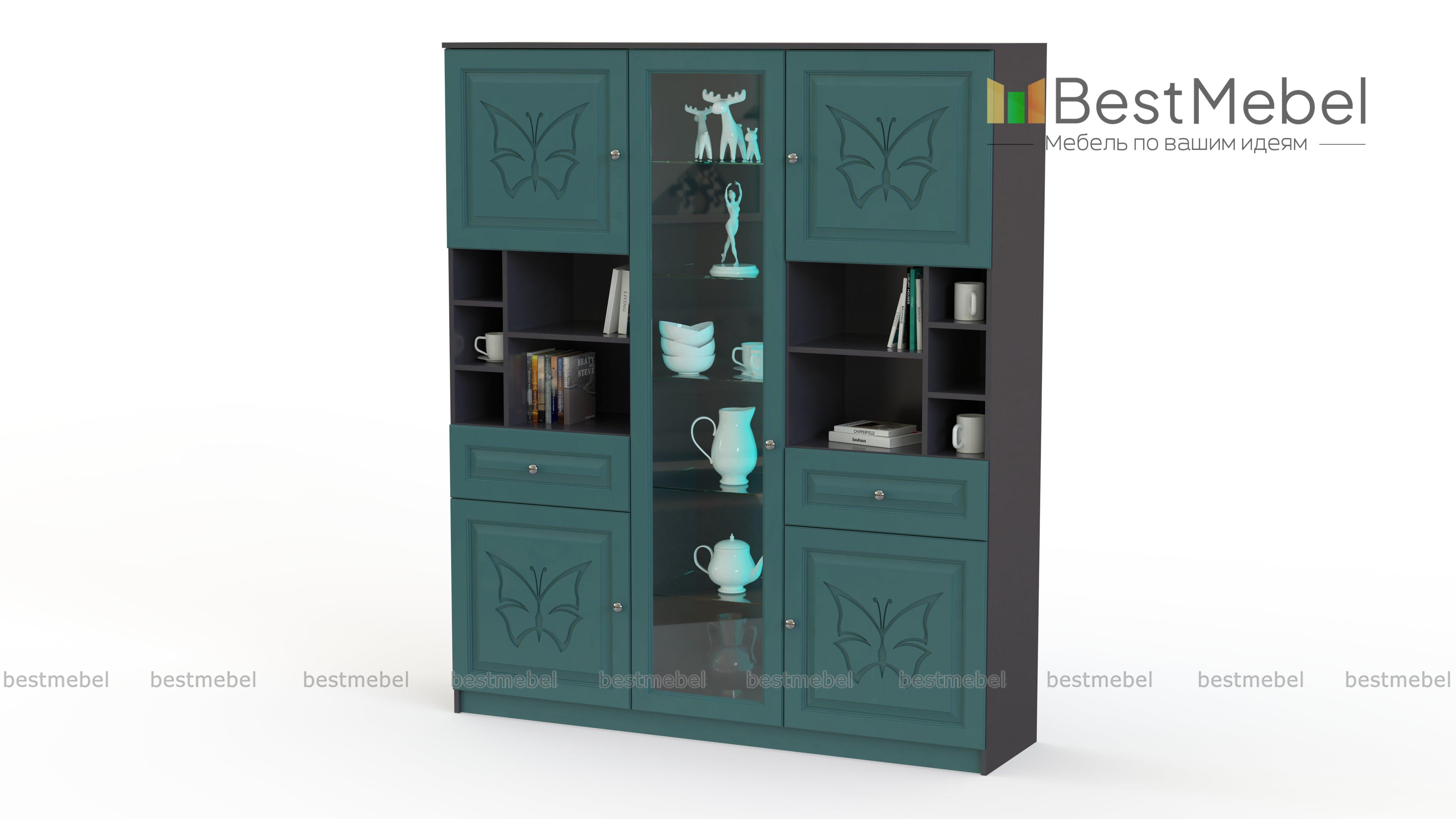 Тумба с витриной Фимо 3 BMS - Фото