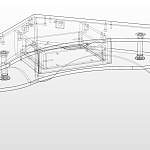 Навесной угловой письменный стол Франт BMS