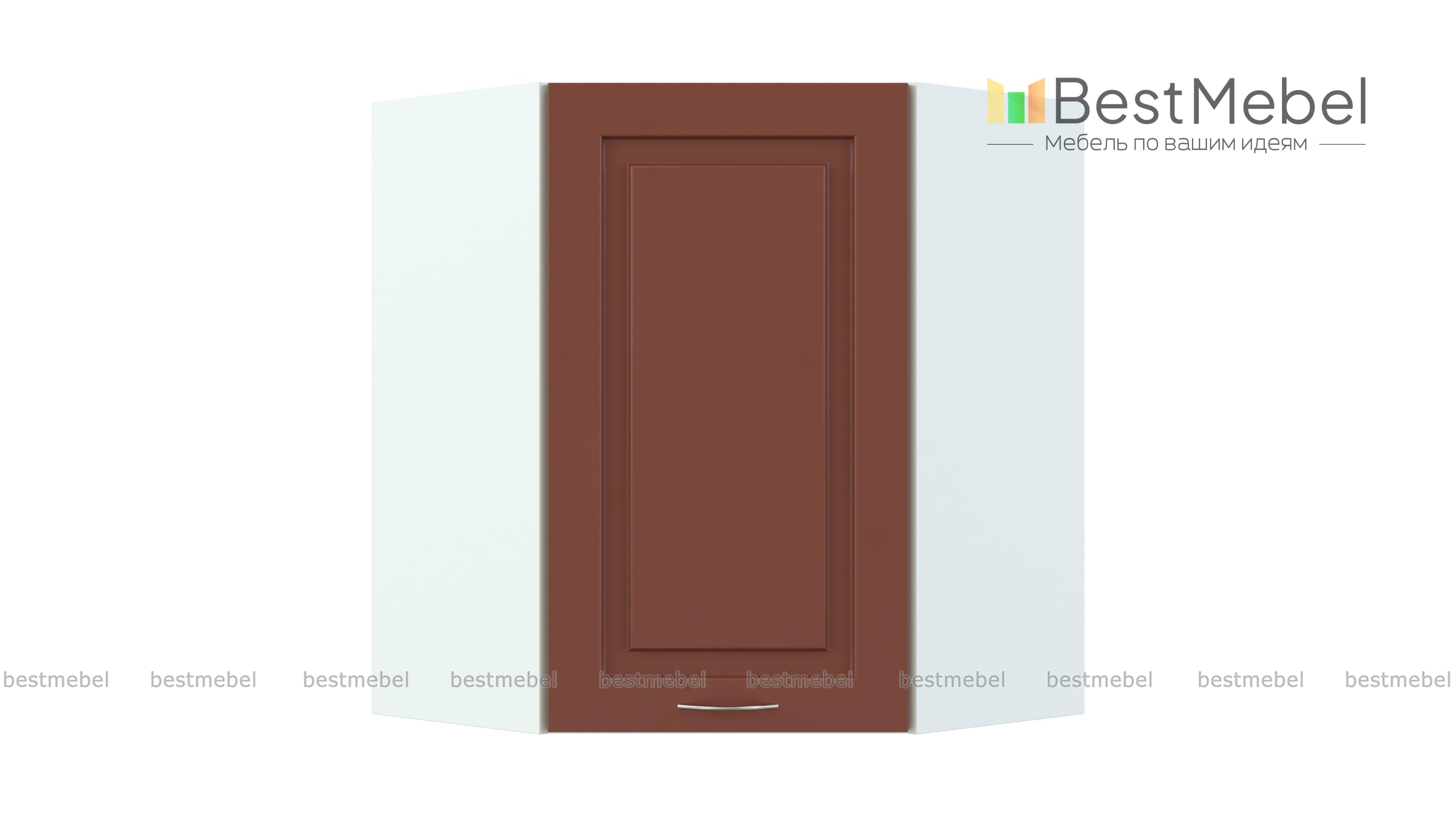 Шкаф верхний высокий Гарда угловой BMS - Фото