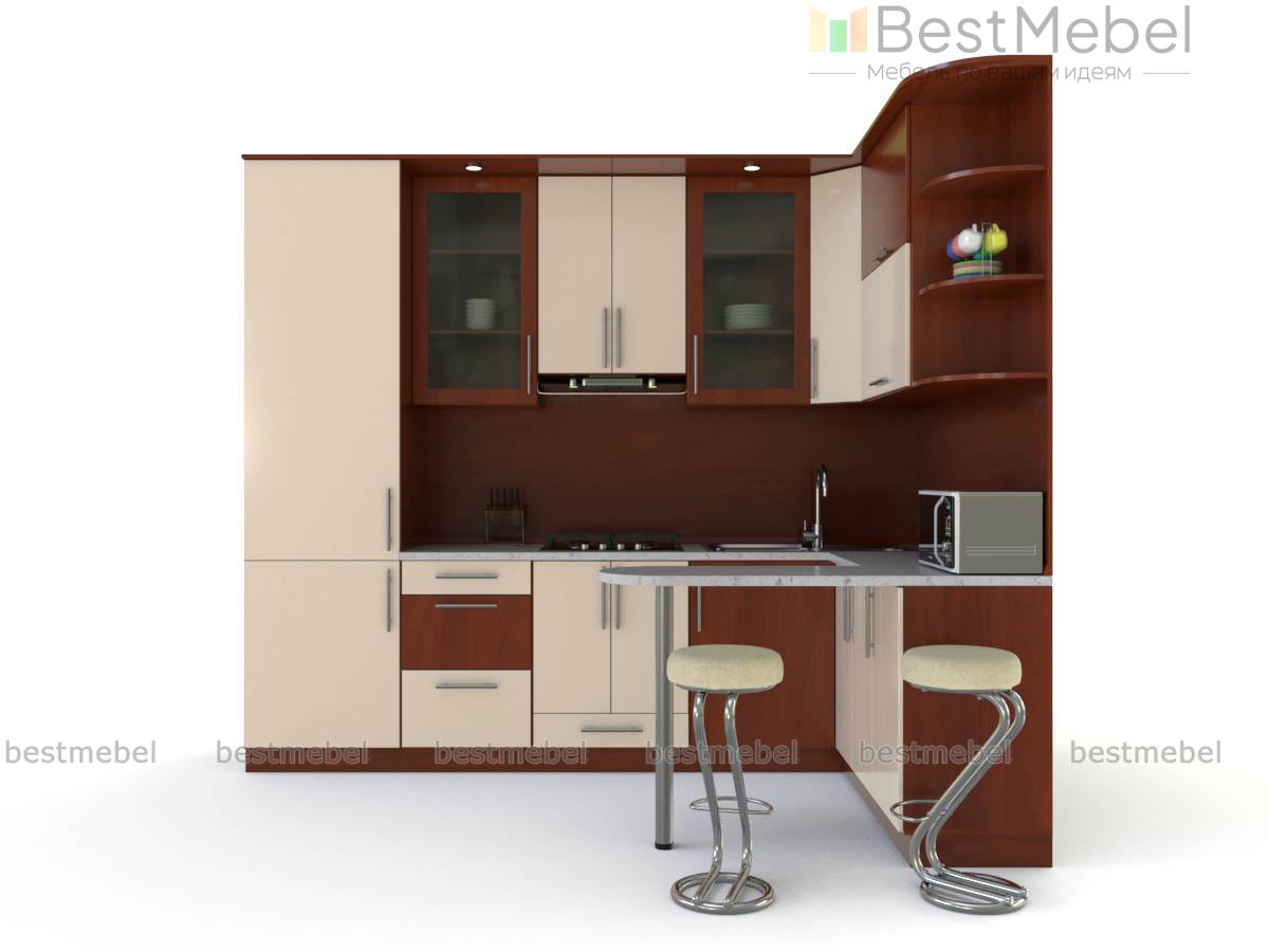 Кухня с барной стойкой Хлоя-1 BMS - Фото
