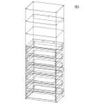 Стеллаж для одежды Мирта 37 BMS