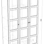 Схема сборки Шкаф распашной Пакс Бергсбу Pax Bergsbo 4